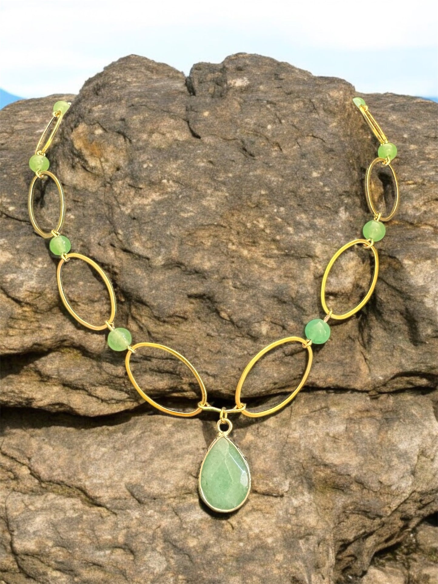 Green Aventurine Gemstone Necklace