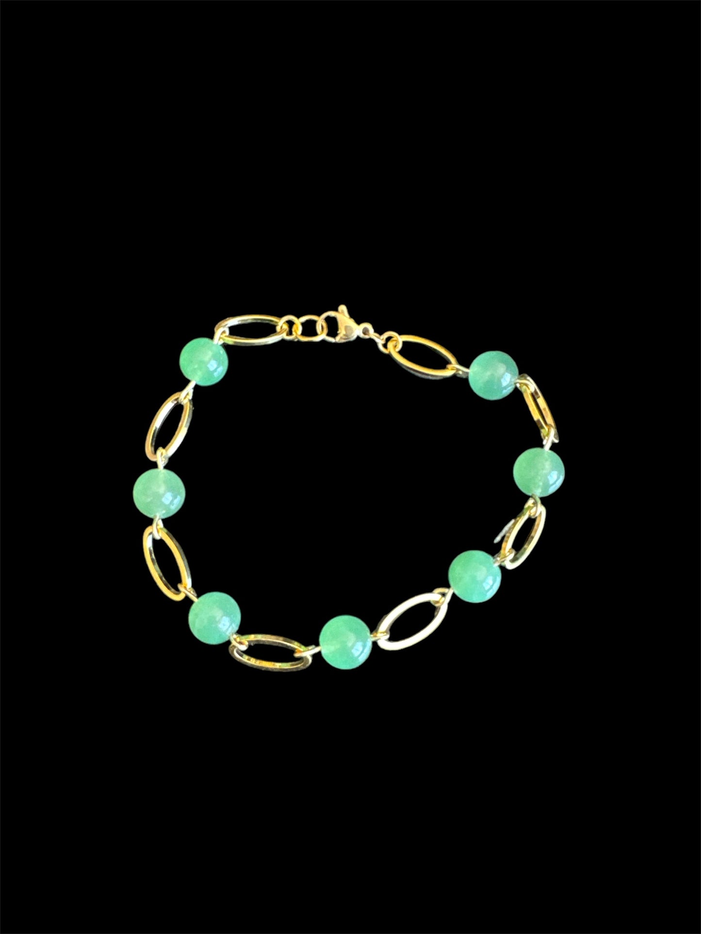 Green Aventurine Gemstone Bead Bracelet